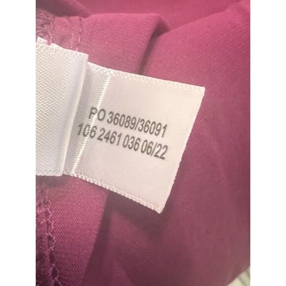 Eloquii Color Blocked Tie Neck Asymmetrical Blouse Plus 28 NEW Orchid Lilac - Picture 9 of 10